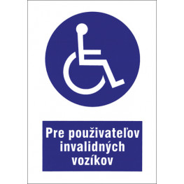 Piktogram invalidný vozík