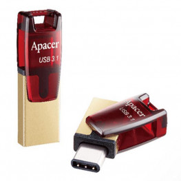 USB kľúč 16GB Apacer AH180 zlato-červený s duálnym rozhraním /OTG/