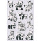 Nálepky Magic 6021 rodinka pandy a zebry 3D